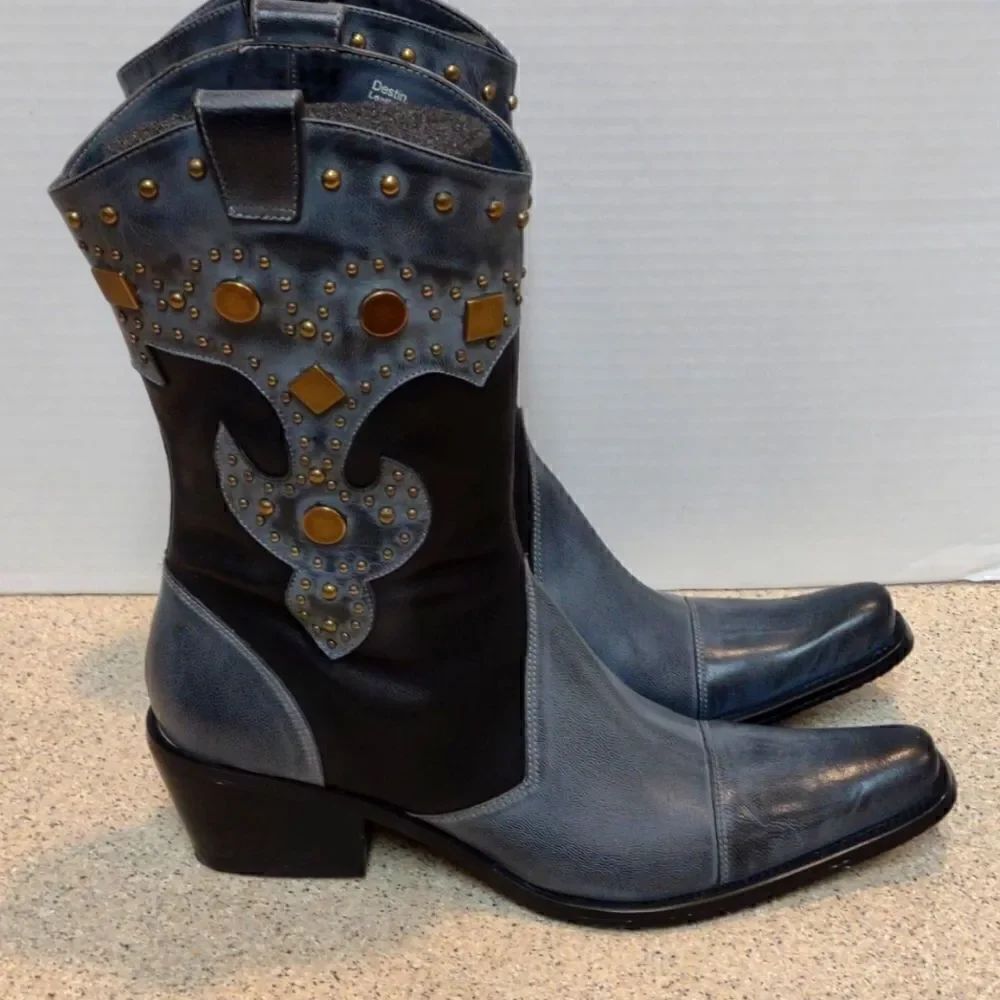 👍 J Renee Destin Cowboy Boots Size 5.  Bin S1